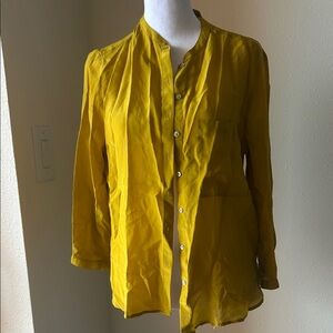 Zara Basic Mustard Yellow Blouse